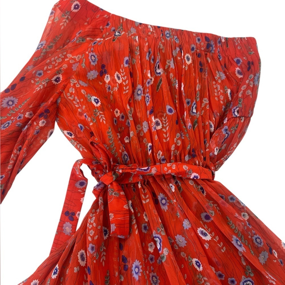 Revolve Alexis Edyta floral print one-shoulder mini dress - Picture 8 of 14